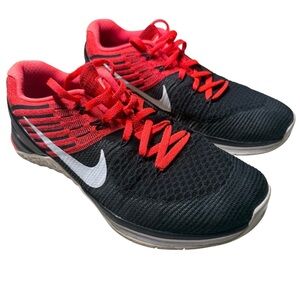 Nike Metcon DSX Flyknit Training Shoes Black Red CrossFit Sneakers